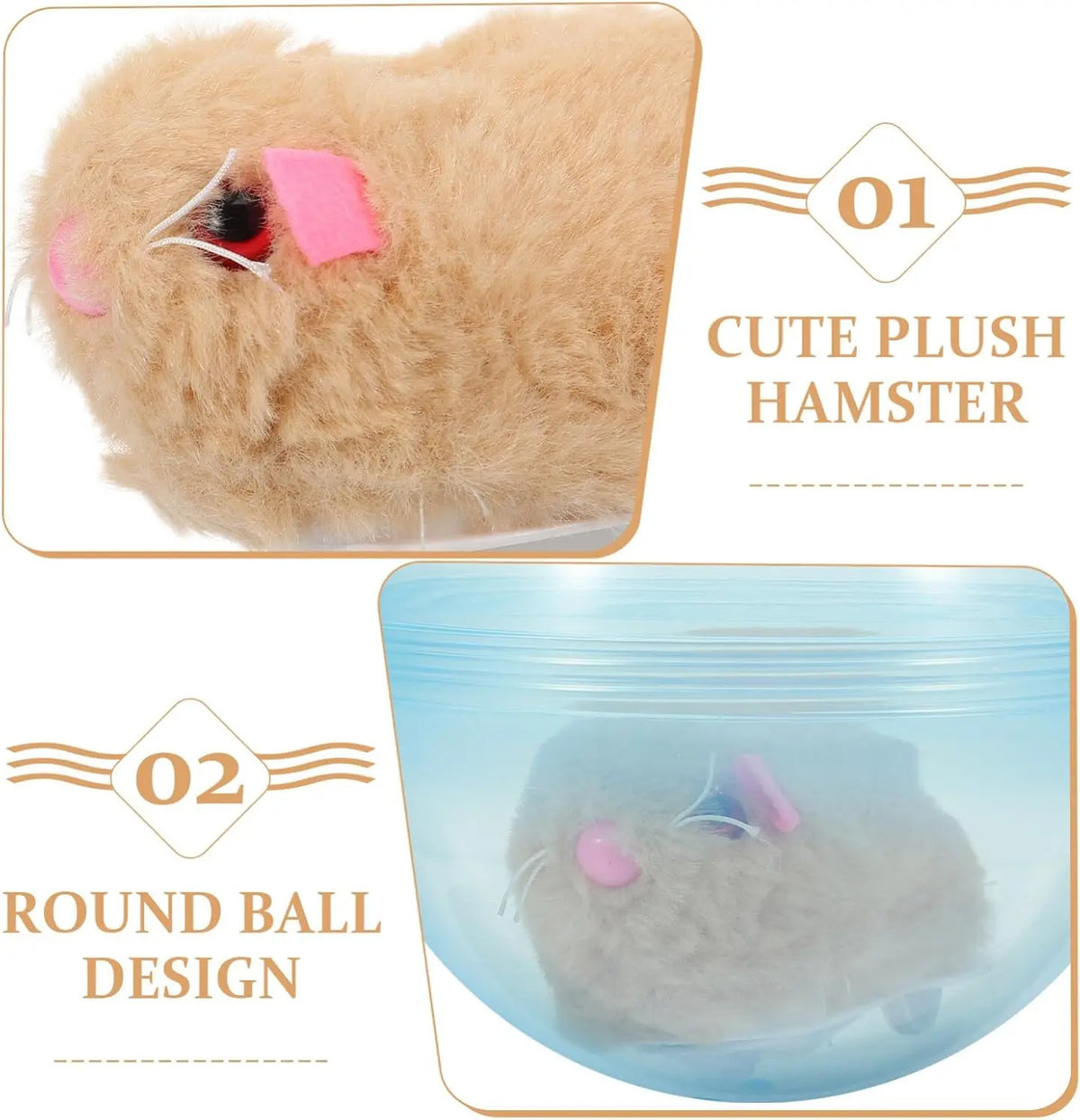 USB Rechargeable Automatic Rolling Ball Cat Toy for Hands-Free Indoor Entertainment
